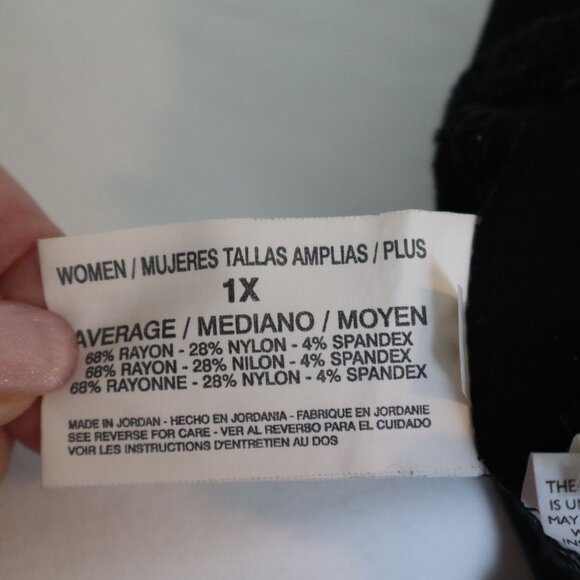 Gloria Vanderbilt Black Women's Pants Pull On Size XL LKN - Picture 6 of 6